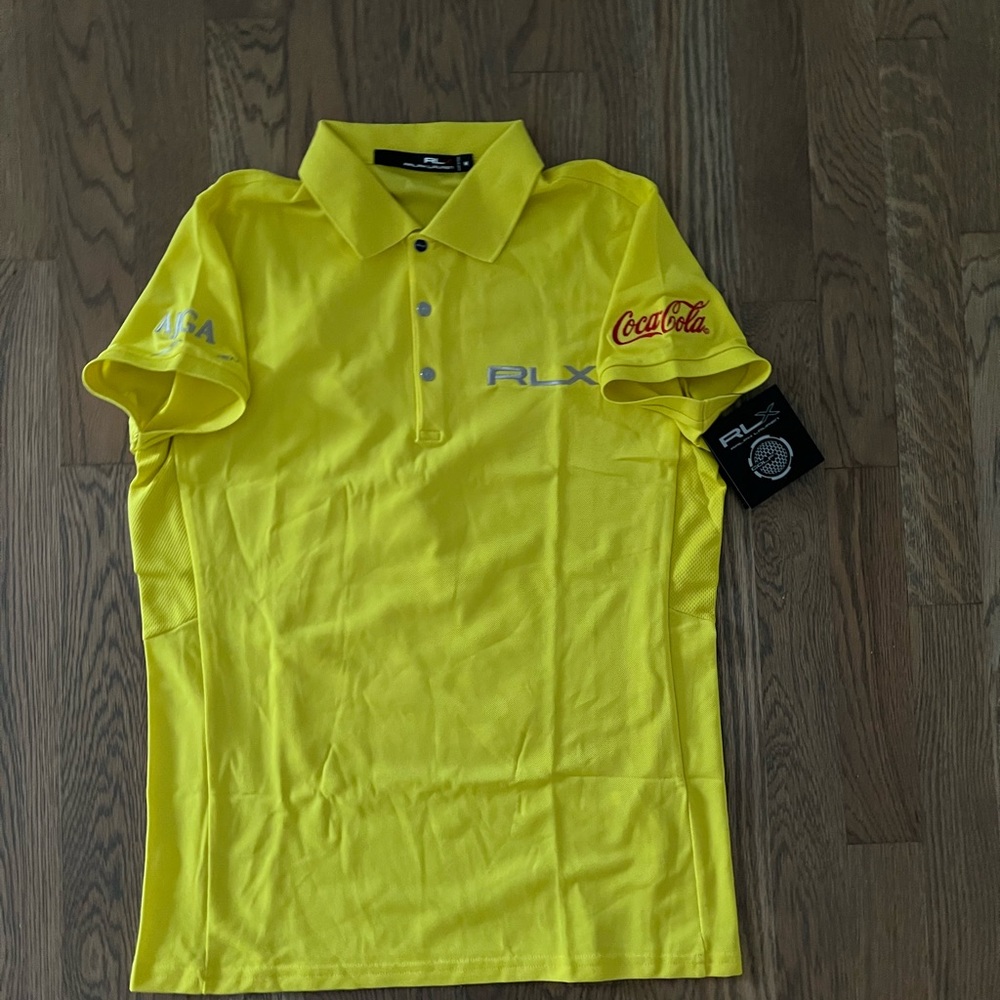Ladies RLX golf polo medium, yellow